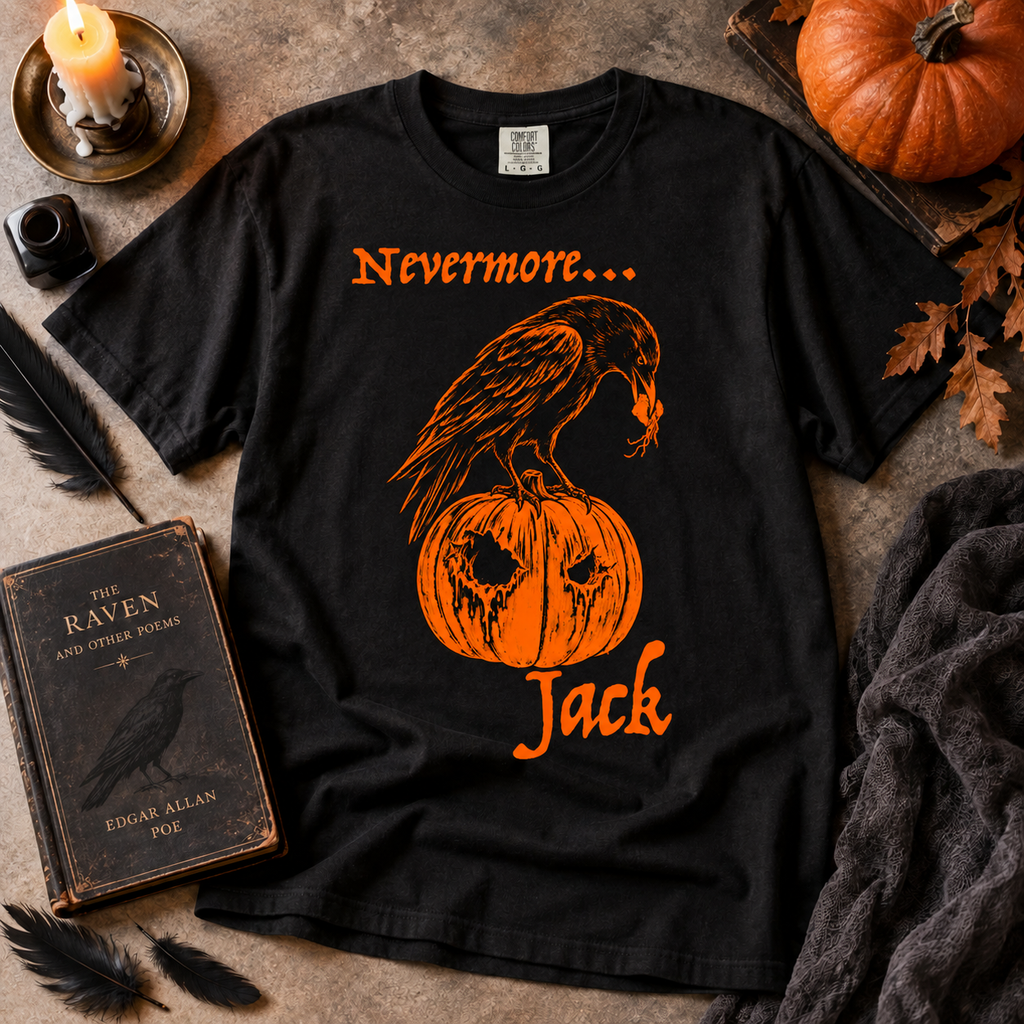 Nevermore Jack - Vintage Pumpkin vs raven T-Shirt