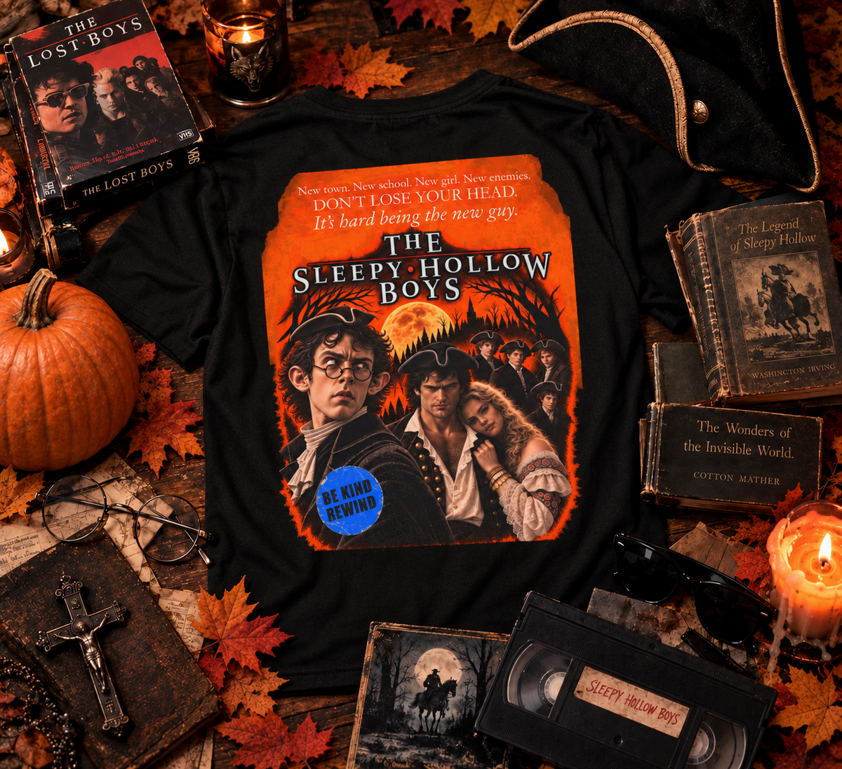 'The Sleepy Hollow Boys' Mock Movie Poster-  Retro Graphic Tee